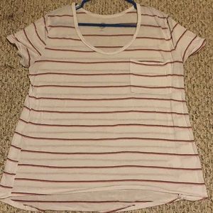 Cute, white, striped t-shirt